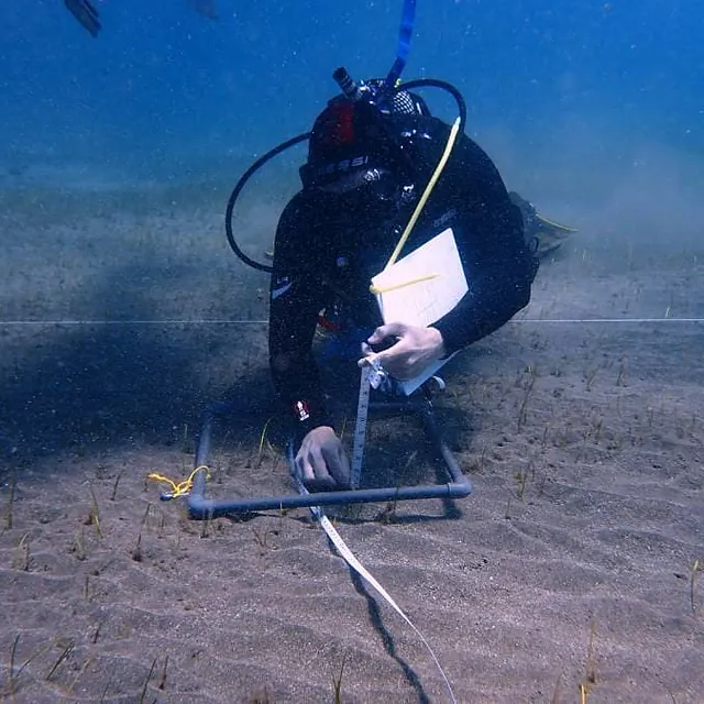 Toma de medidas en mar